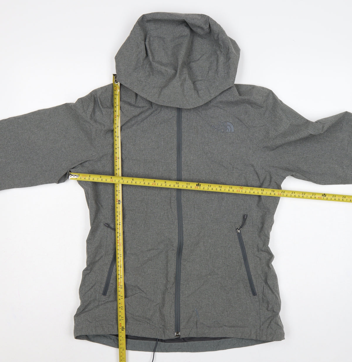 The North Face Women's Grey M Hooded DryVent Rain Jacket