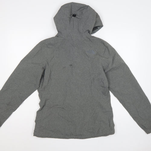 The North Face Women's Grey M Hooded DryVent Rain Jacket