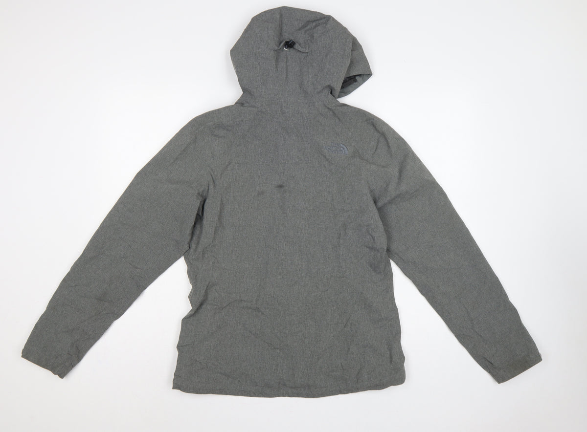 The North Face Women's Grey M Hooded DryVent Rain Jacket