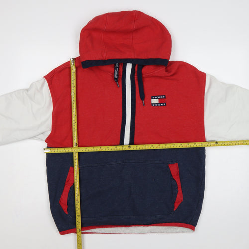 Tommy Jeans Men’s Multicoloured M Pullover 1/4 Zip Logo Hoodie