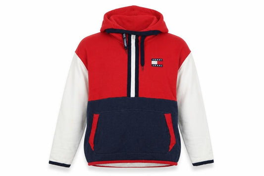 Tommy Jeans Men’s Multicoloured M Pullover 1/4 Zip Logo Hoodie