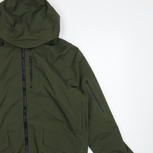 TU Men’s Green Large Hooded Insulated Full Zip Jacket