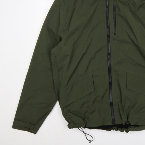 TU Men’s Green Large Hooded Insulated Full Zip Jacket
