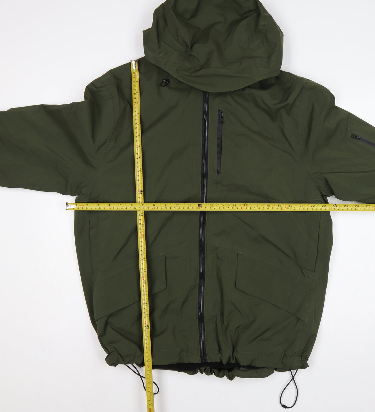 TU Men’s Green Large Hooded Insulated Full Zip Jacket