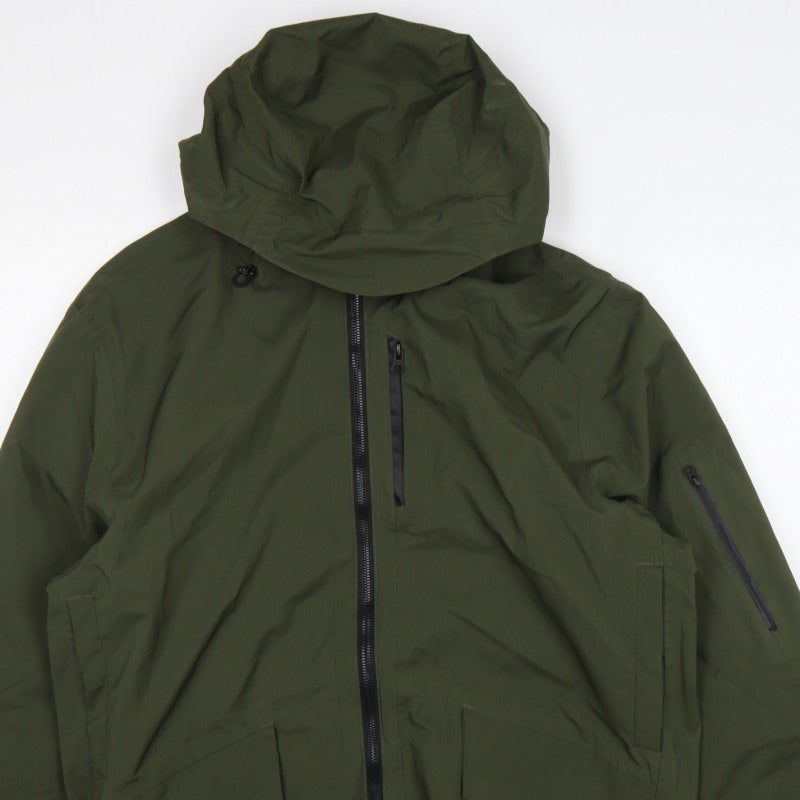 TU Men’s Green Large Hooded Insulated Full Zip Jacket