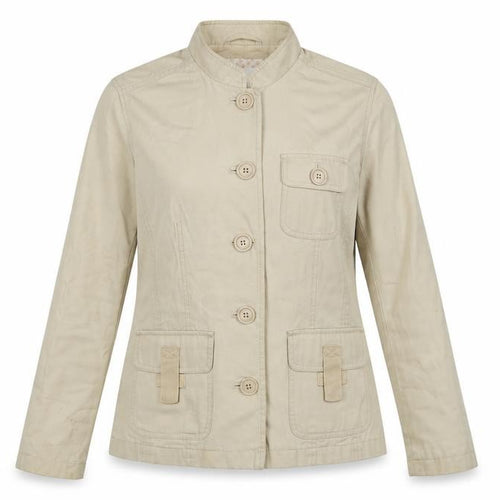Next Women’s Beige UK 10 Cotton Belted Utility Jacket