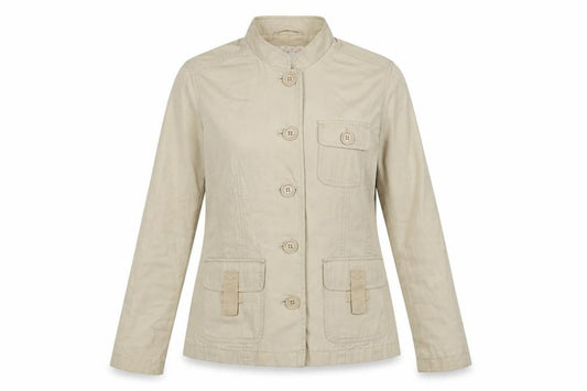 Next Women’s Beige UK 10 Cotton Belted Utility Jacket