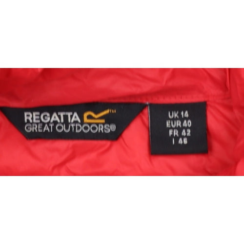 Regatta Women’s Red UK 14 Down Puffer Jacket Quilted Insulated