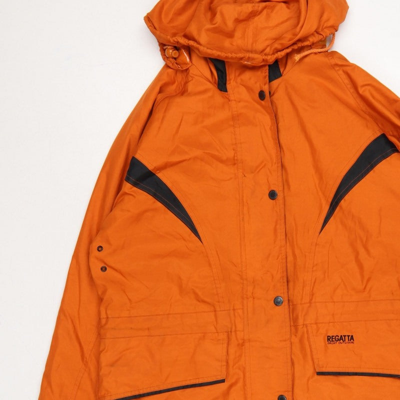 Regatta Women’s Orange S Hooded Waterproof Rain Jacket Outdoor