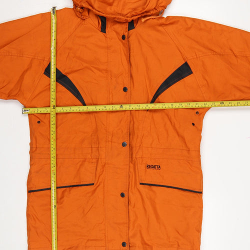 Regatta Women’s Orange S Hooded Waterproof Rain Jacket Outdoor