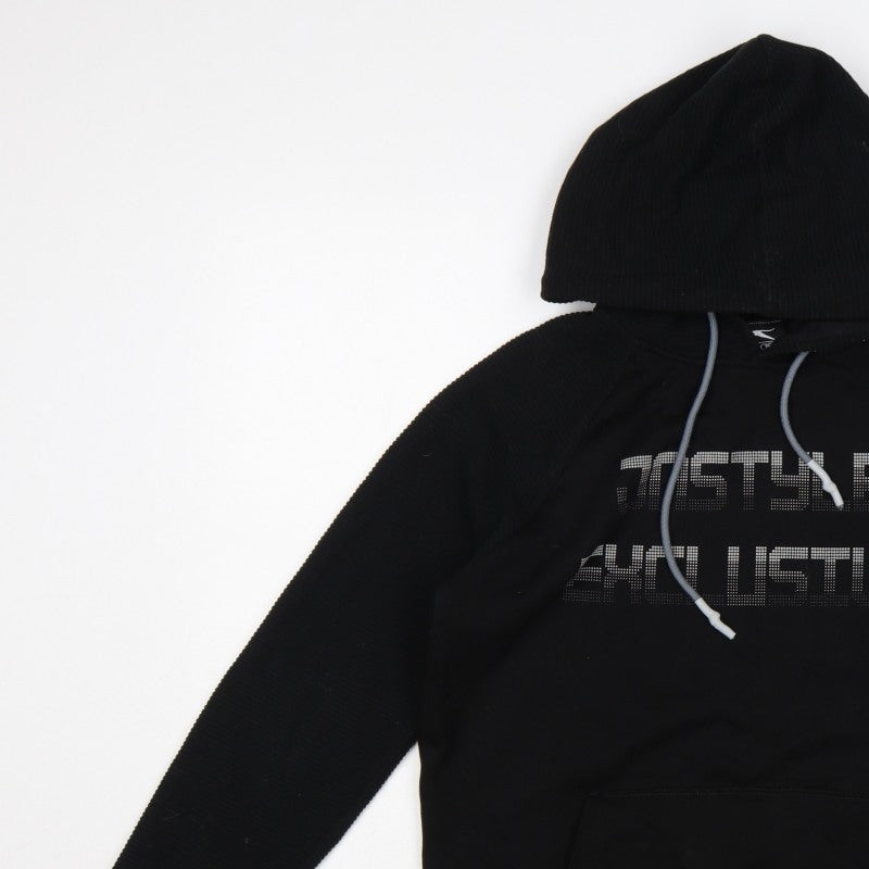Slazenger Men's Black M Pullover Hoodie Graphic Print Pockets