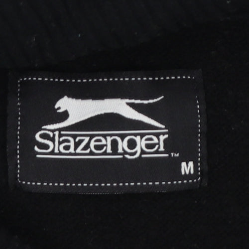 Slazenger Men's Black M Pullover Hoodie Graphic Print Pockets