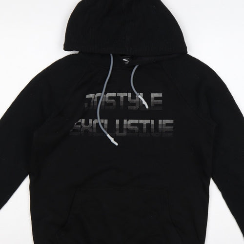 Slazenger Men's Black M Pullover Hoodie Graphic Print Pockets