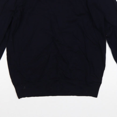 Uniqlo Men’s Navy Blue L Crew Neck Pullover Jumper Long Sleeve