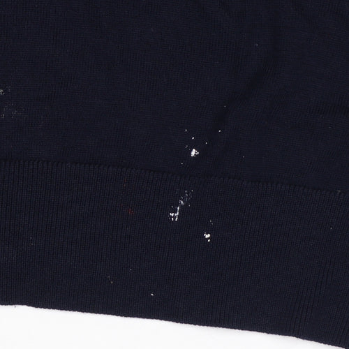 Uniqlo Men’s Navy Blue L Crew Neck Pullover Jumper Long Sleeve