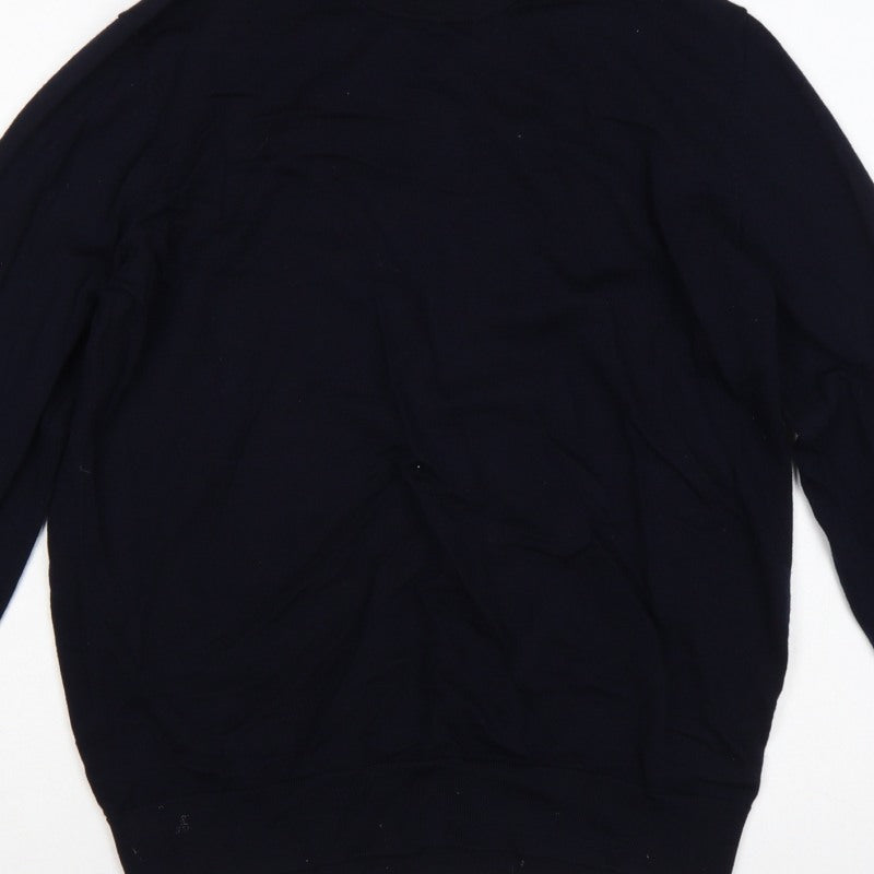 Uniqlo Men’s Navy Blue L Crew Neck Pullover Jumper Long Sleeve