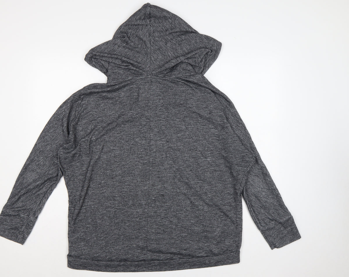 Next Women Grey Size 16 Pullover Hooded Sweatshirt Kangaroo Pocket