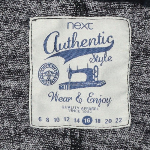 Next Women Grey Size 16 Pullover Hooded Sweatshirt Kangaroo Pocket