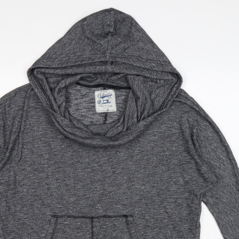 Next Women Grey Size 16 Pullover Hooded Sweatshirt Kangaroo Pocket
