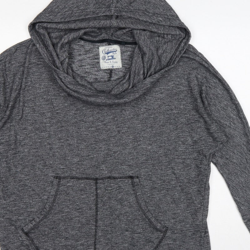 Next Women Grey Size 16 Pullover Hooded Sweatshirt Kangaroo Pocket