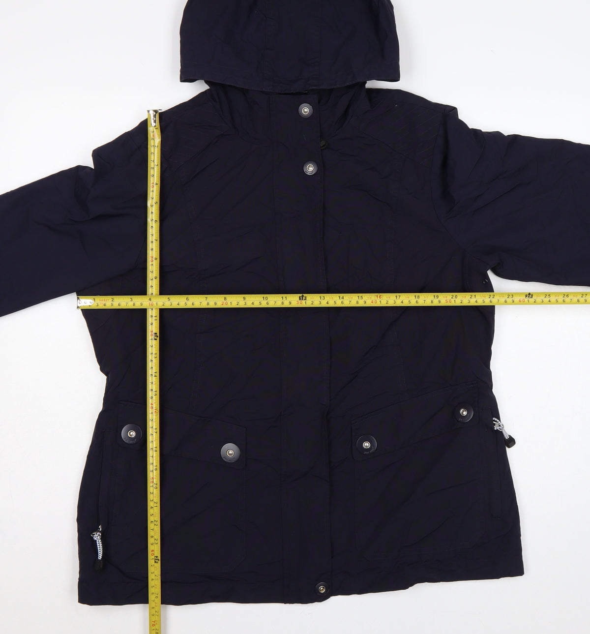 M&S Per Una Women’s Blue UK 16 Hooded Mid-Length Parka Coat