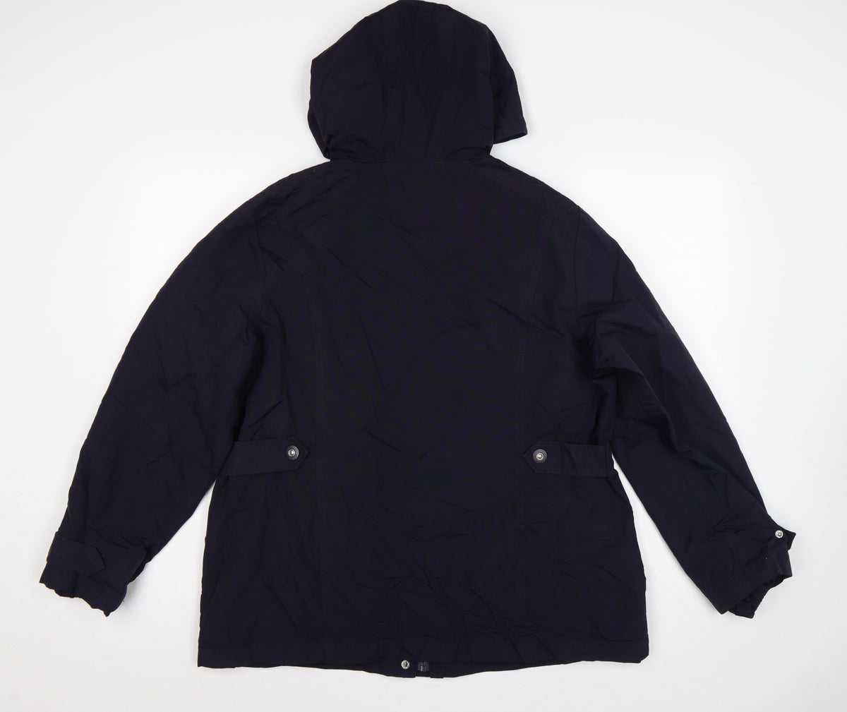 M&S Per Una Women’s Blue UK 16 Hooded Mid-Length Parka Coat