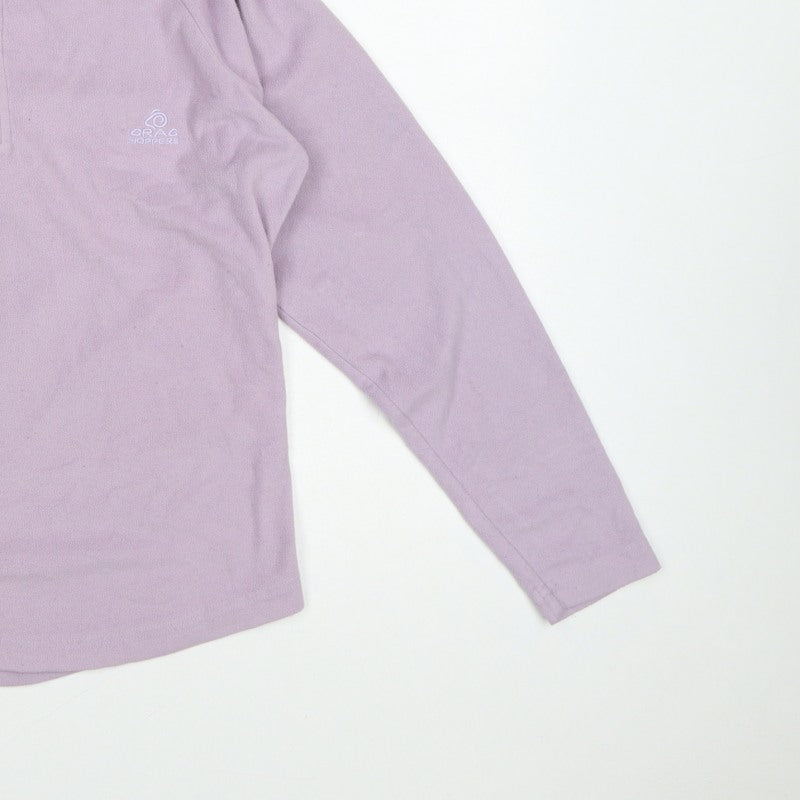 Craghoppers Women’s Lilac UK 10 Half Zip Fleece Pullover Sweatshirt