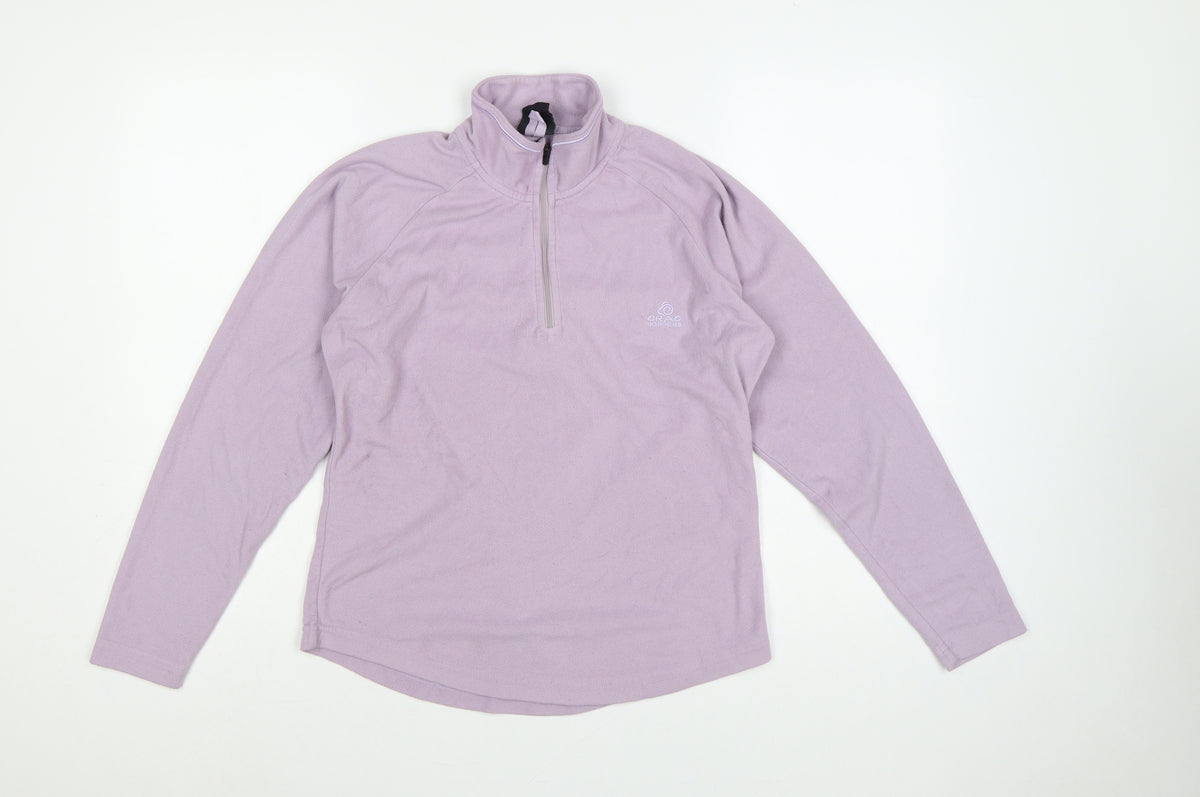 Craghoppers Women’s Lilac UK 10 Half Zip Fleece Pullover Sweatshirt