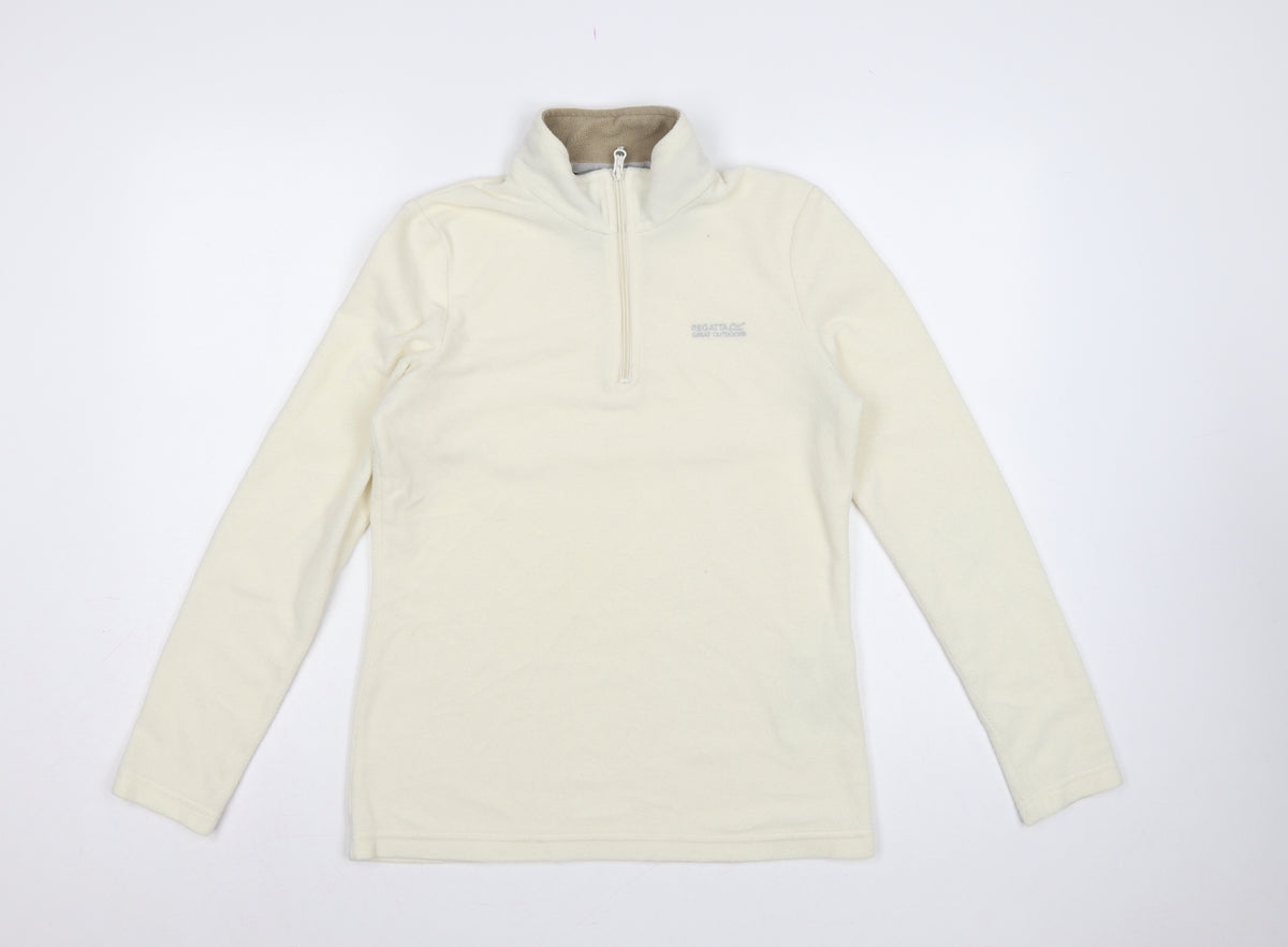 Regatta Women’s Ivory UK 10 Quarter Zip Fleece Sweatshirt
