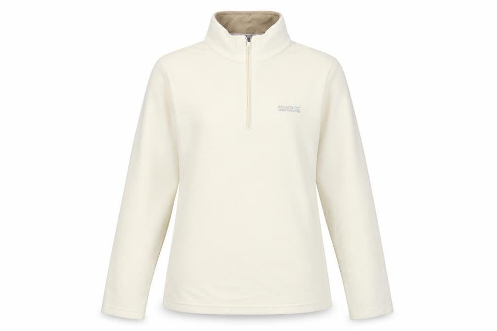 Regatta Women’s Ivory UK 10 Quarter Zip Fleece Sweatshirt