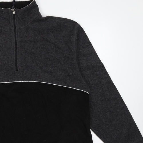 GAP Men’s Multicoloured XL 1/4 Zip Fleece Pullover Sweatshirt