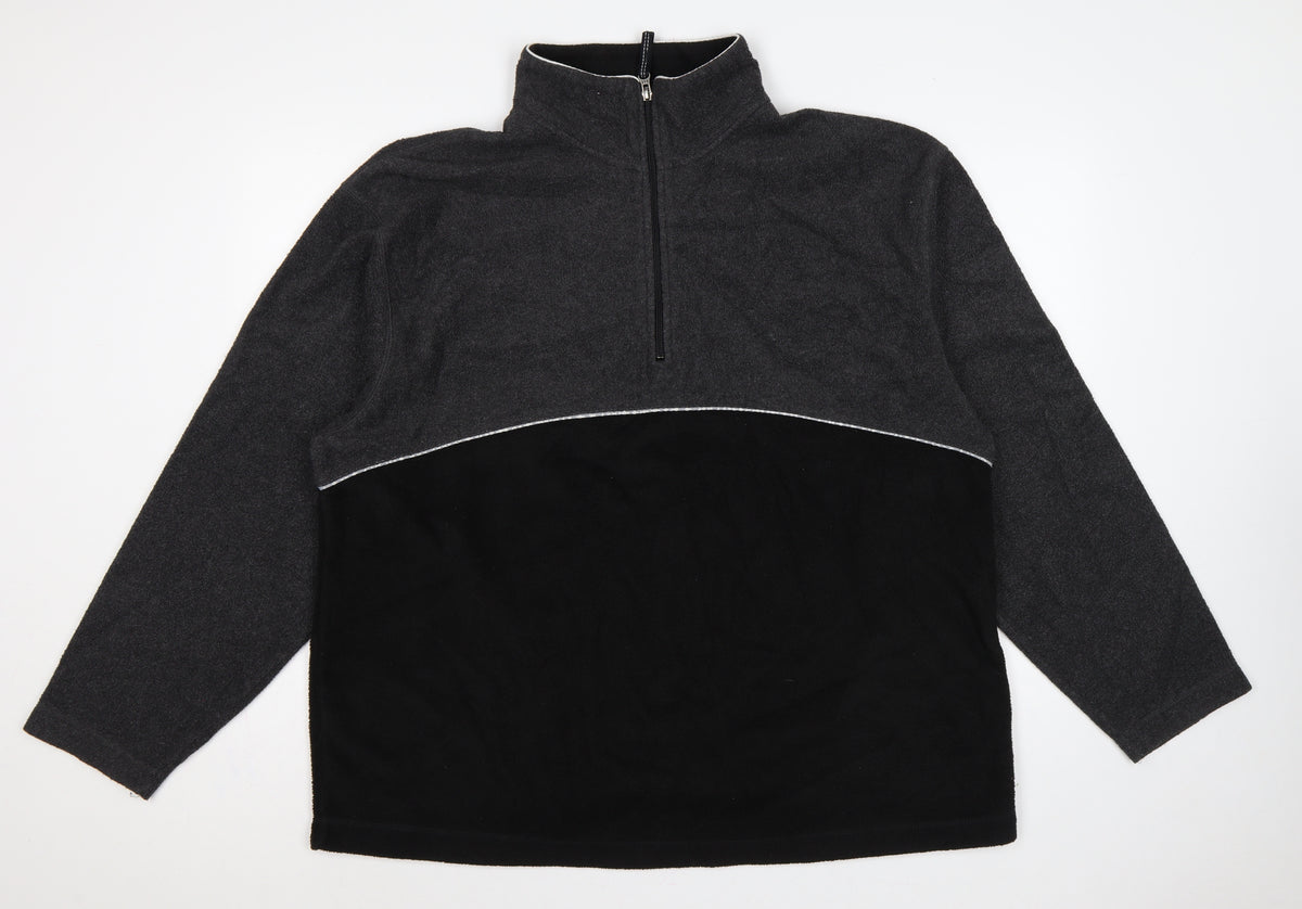 GAP Men’s Multicoloured XL 1/4 Zip Fleece Pullover Sweatshirt