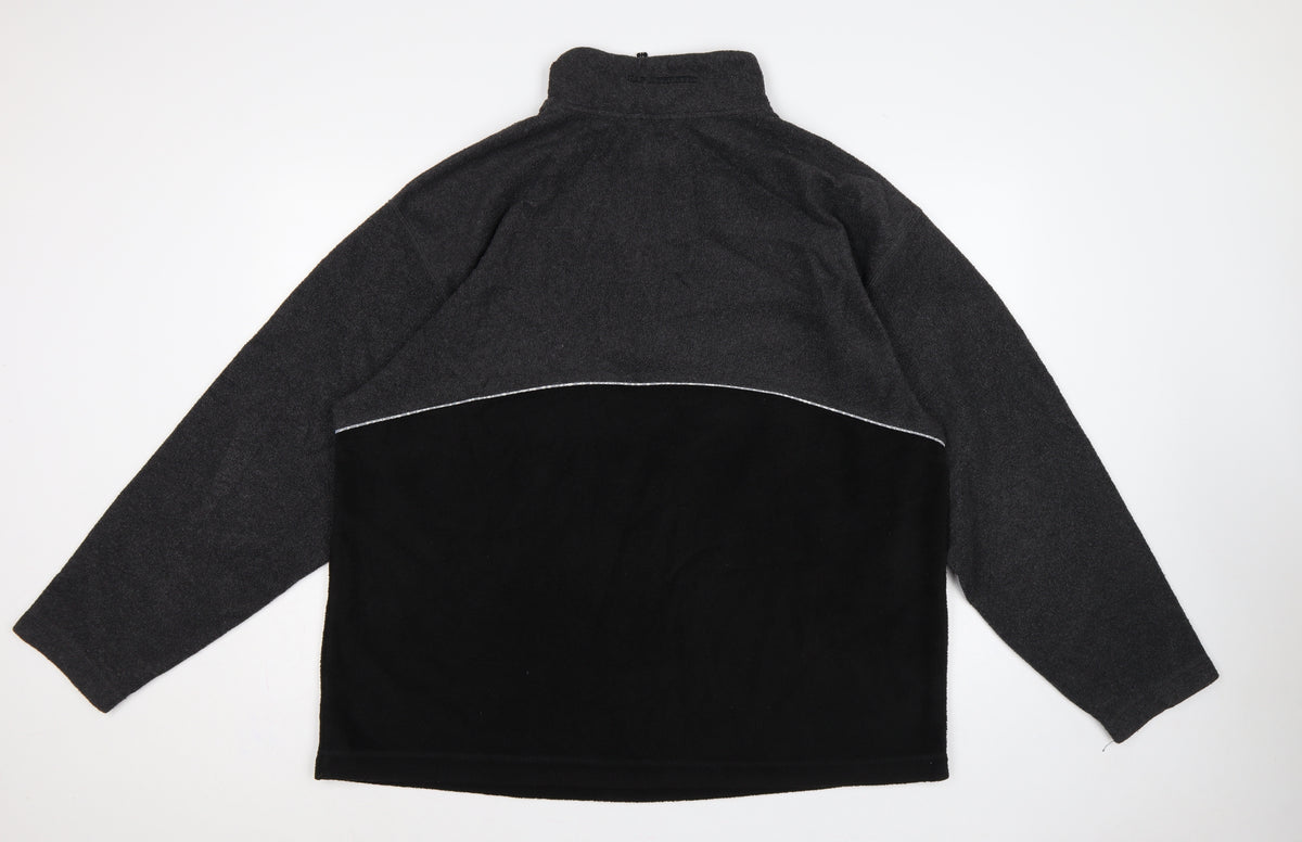 GAP Men’s Multicoloured XL 1/4 Zip Fleece Pullover Sweatshirt