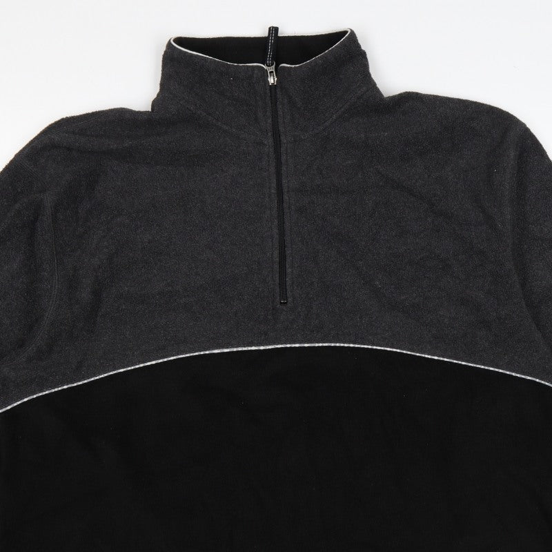 GAP Men’s Multicoloured XL 1/4 Zip Fleece Pullover Sweatshirt