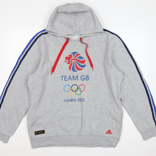Adidas Men Grey XL Team GB London 2012 Olympic Pullover Hoodie