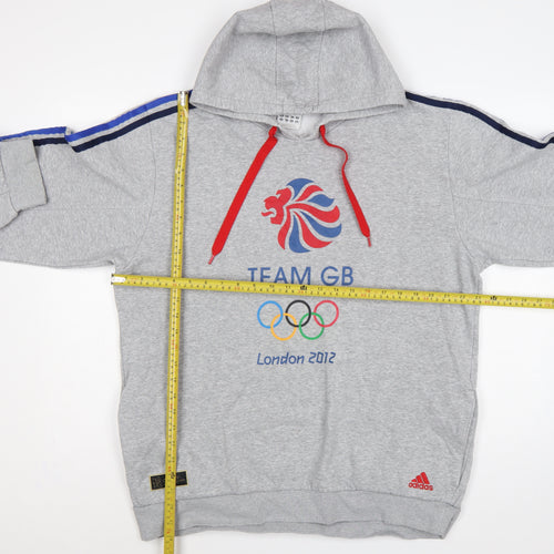 Adidas Men Grey XL Team GB London 2012 Olympic Pullover Hoodie