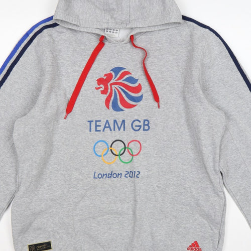 Adidas Men Grey XL Team GB London 2012 Olympic Pullover Hoodie