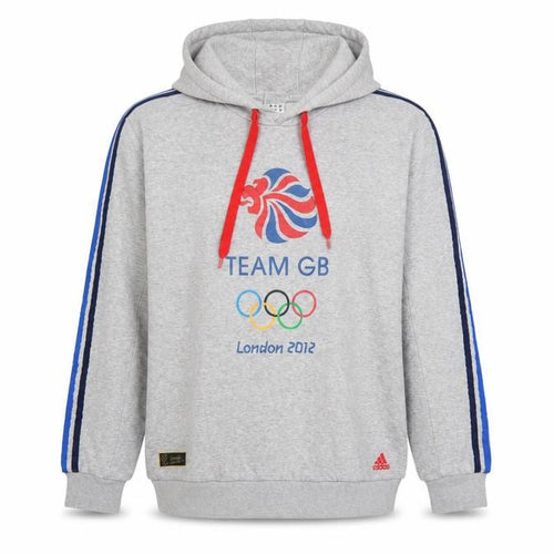 Adidas Men Grey XL Team GB London 2012 Olympic Pullover Hoodie