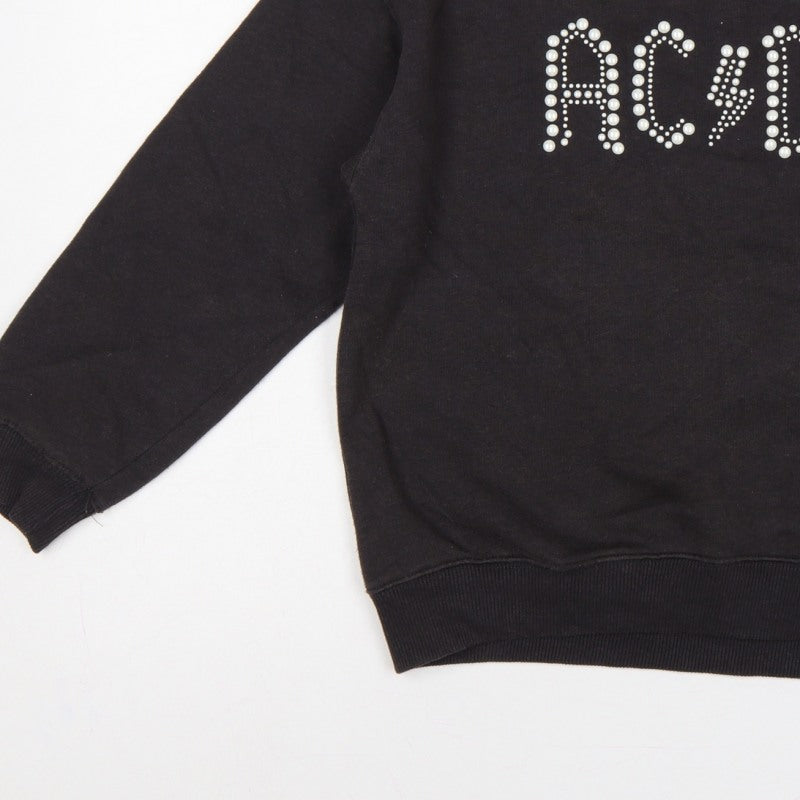 Additional view of AC/DC girls’ black pearl logo pullover sweatshirt 13-14 years