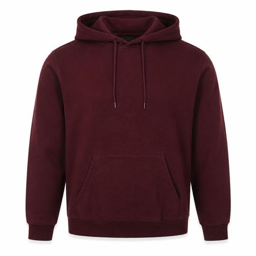 H&M Men Red M Relaxed Fit Pullover Hoodie Kangaroo Pocket