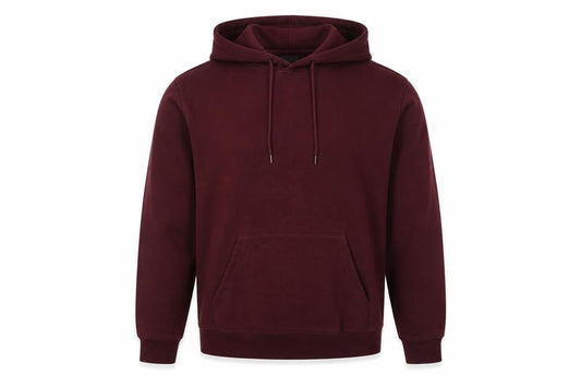 H&M Men Red M Relaxed Fit Pullover Hoodie Kangaroo Pocket