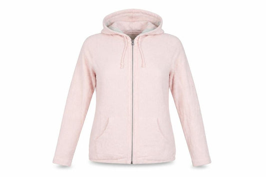 FatFace Women Pink M Full Zip Hooded Cotton Hoodie Pockets
