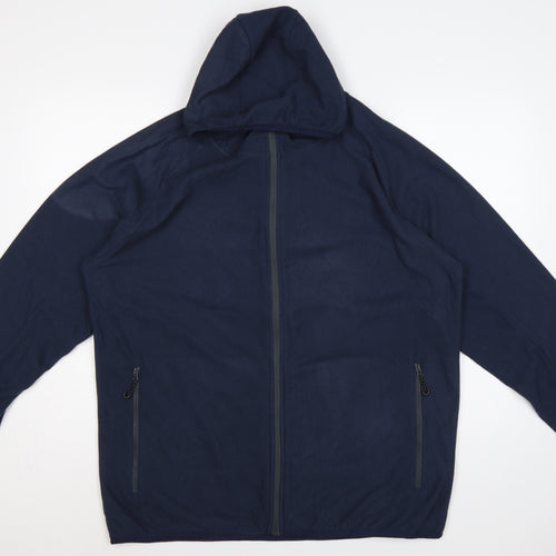 Regatta Professional Men's Blue XL Hooded Full Zip Fleece Jacket