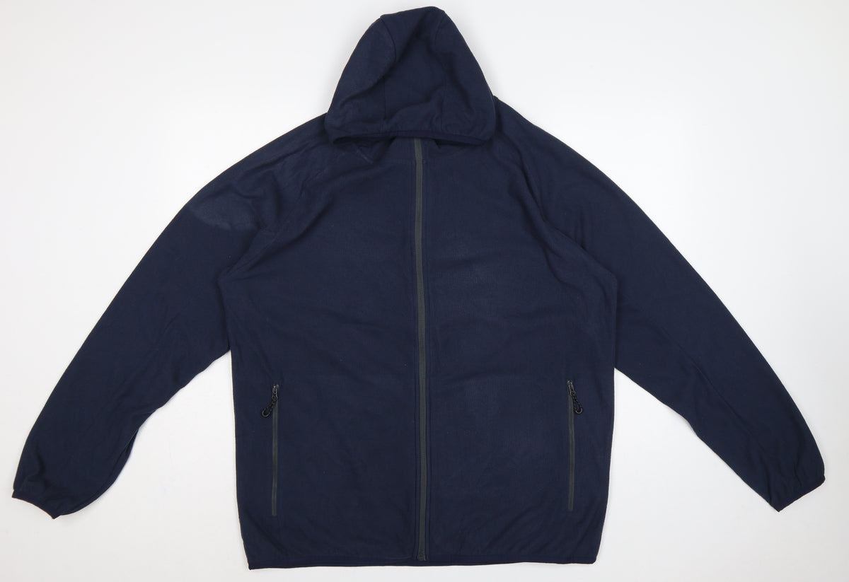 Regatta Professional Men's Blue XL Hooded Full Zip Fleece Jacket