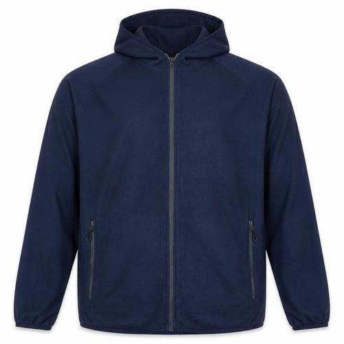 Regatta Professional Men's Blue XL Hooded Full Zip Fleece Jacket