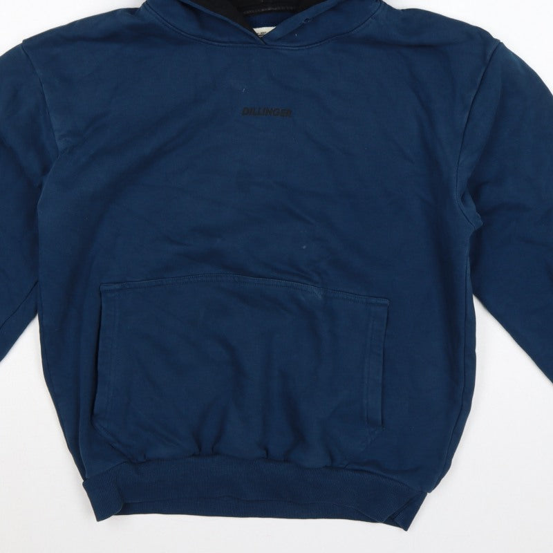 Additional view of Dillinger Men’s Blue L Pullover Hooded Cotton Logo Hoodie