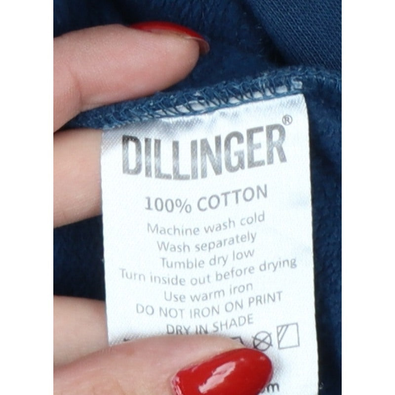 Additional view of Dillinger Men’s Blue L Pullover Hooded Cotton Logo Hoodie