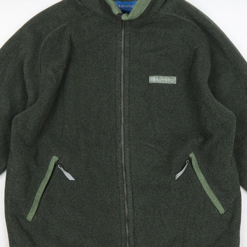 Karrimor Men’s Green M Full Zip Fleece Jacket Hiking Outdoor