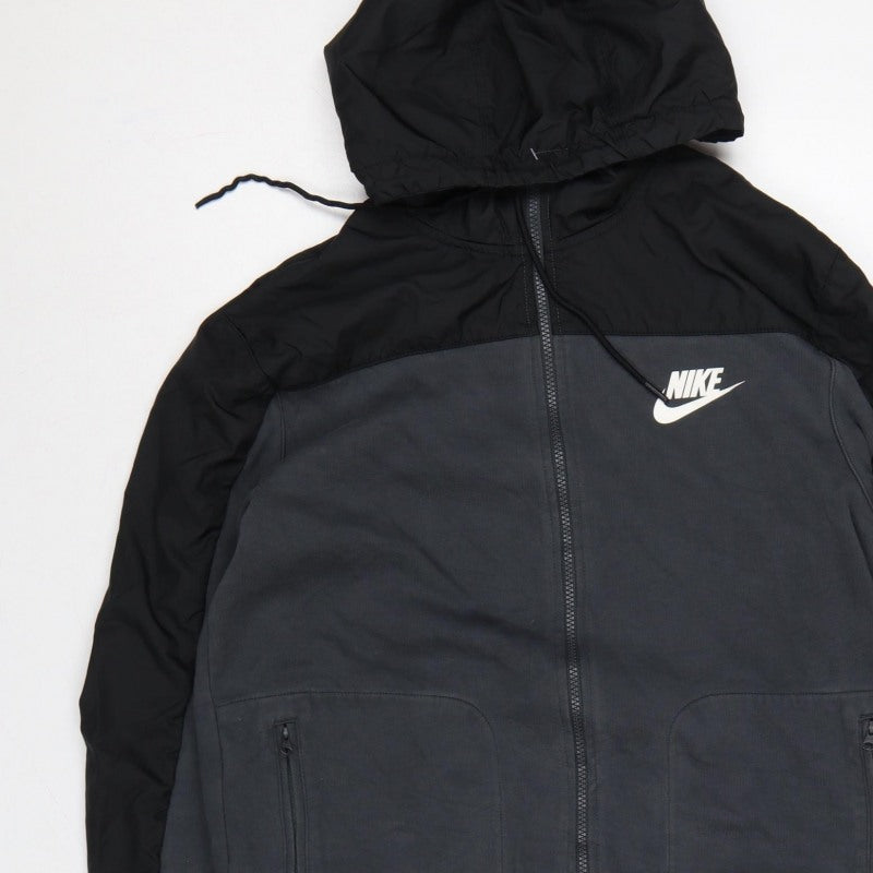 Nike Men’s Grey L Full Zip Hooded Sports Sweatshirt Jacket