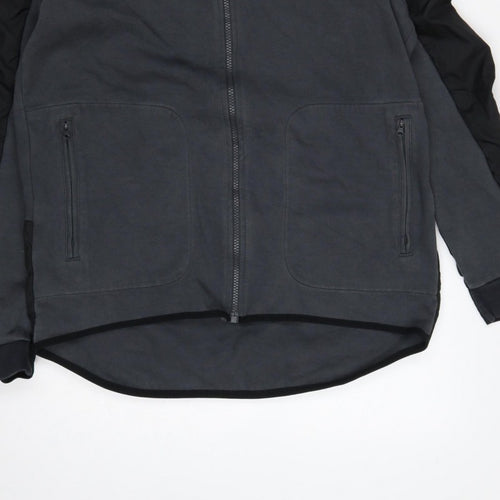 Nike Men’s Grey L Full Zip Hooded Sports Sweatshirt Jacket